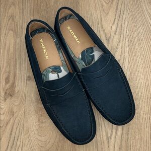 Men’s Blake McKay‎ Navy Suede Loafers Size 10 EUC